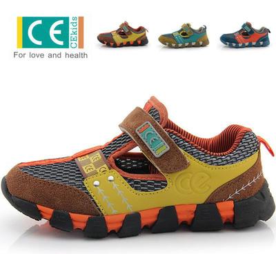 CE童鞋 2014春夏新款 男童真皮包頭涼鞋，透氣鏤空設計引領兒童框潮流